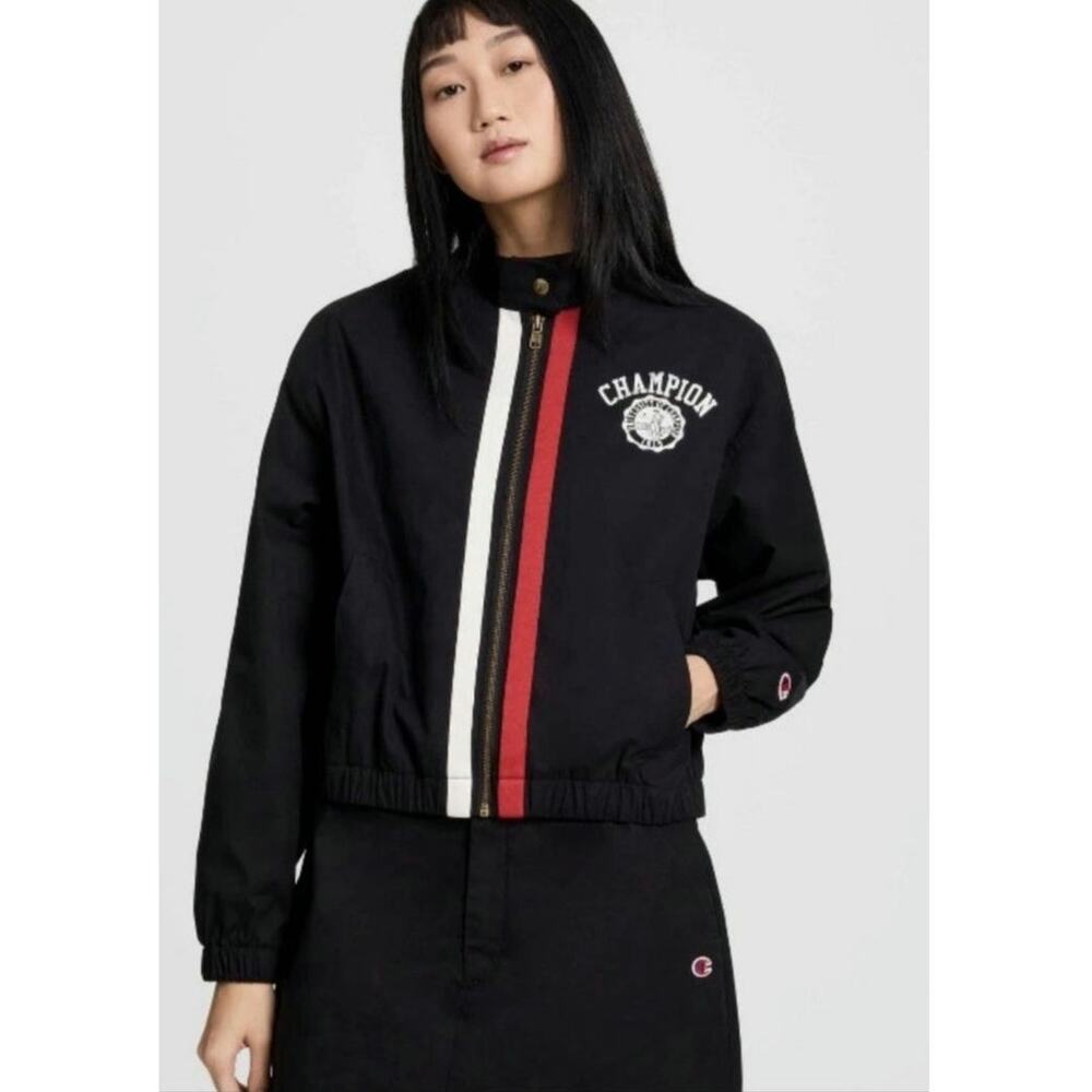 Champion Retro Style Game Day Full-Zip Racing Jacket Black Target Size XL NWT